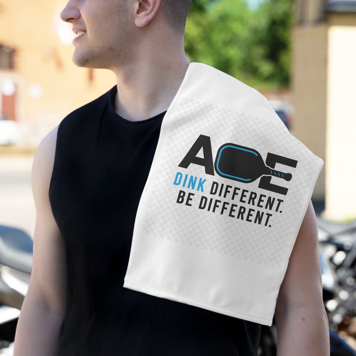 Rally Towel – ACE "Dink Different. Be Different." Pickleball Rally Towel (11x18)