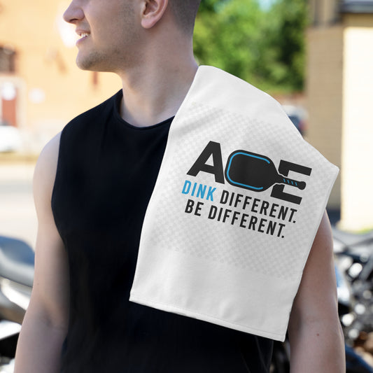 Rally Towel – ACE "Dink Different. Be Different." Pickleball Rally Towel (11x18)