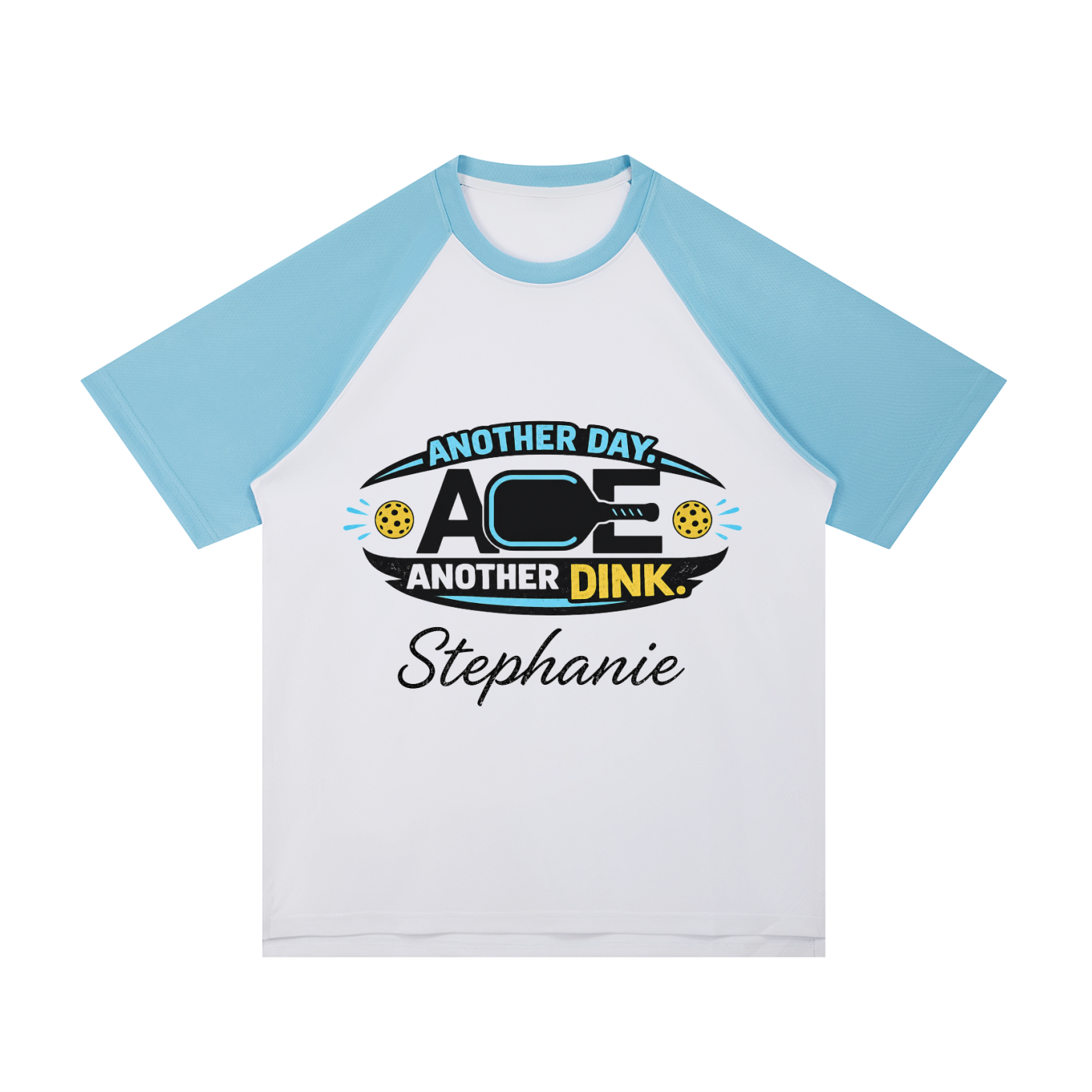 Contrast Raglan Sleeve Mesh T-Shirt