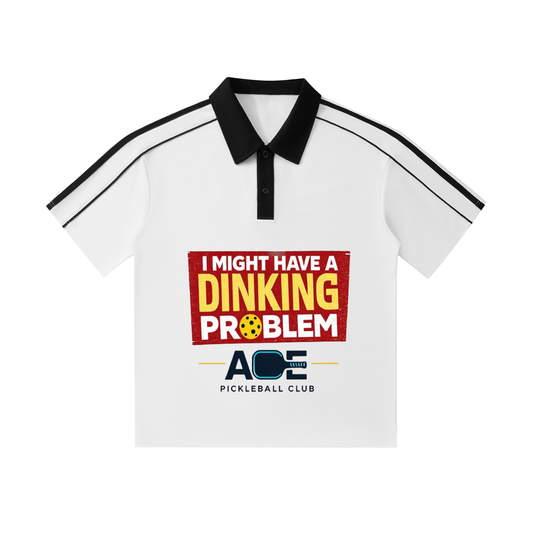 Contrast Collar Short-Sleeve Polo Shirt